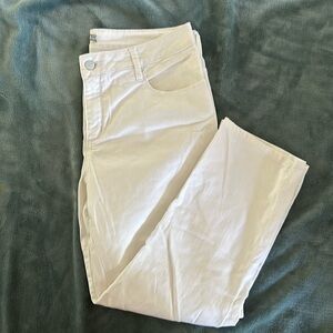 White Denim Capris